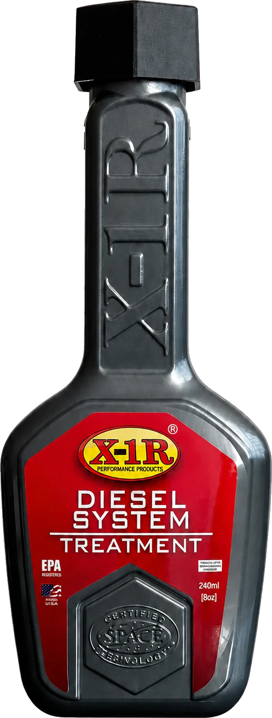 نمای جلوی مکمل سیستم سوخت دیزل X-1R Diesel System Treatment حجم ۲۴۰ میلیلیتر