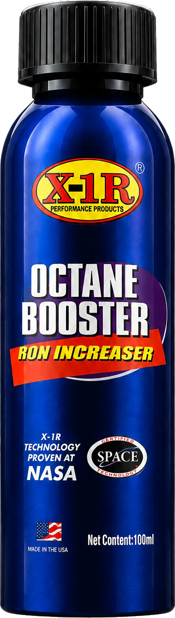 نمای جلوی مکمل بنزین X-1R Octane Booster حجم ۱۰۰ میلی‌لیتر